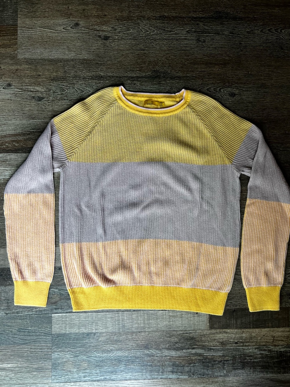 Prana Women’s Colorblock Crew Sweater - Yellow/Lavender/Pink